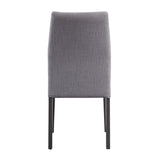 Dove Grey and Grey Oak Upholstered Side Chairs B062P182730
