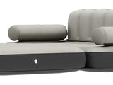 Queen Size Air Mattress with Built-in Air Pump, Black Bed Skirt and Gray Top Including Repair Kit 40224780