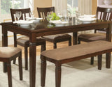 Espresso Finish Transitional Style 1pc Dining Table Oak Veneer Wood Casual Dining Room Furniture B01166418
