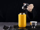 Fashion Titanium-Coated Tea Tumbler with Infuser, thermos cup 370ml orange 48746893