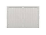 27.56"Glass Doors Modern Two-door Wall Cabinet with Featuring Three-tier Storage for Entryway Living W757119330