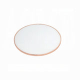 Rose Gold Finish End Round Frosted Glass Top Modern Living Room Furniture 1pc Classy Side B2741P332648