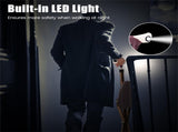 Folding Seat Cane 5-Level Height Adjust, LED Light, Anti-Slip Pads, Aluminum Alloy, Bonus 81097727