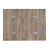 Weathered Oak and Chrome Side Table B062P181354