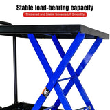 Hydraulic Lift Trolley, 500 LBS Capacity, with 4 Wheels, for Material Handling and Transportation, W1102P194681