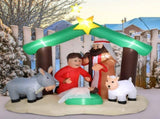 6ft With 8 Lamp Beads Inflatable Nativity Garden Jesus Decoration 46163067