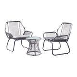 MILAN 3PC CHAT SET 62331.00GRY