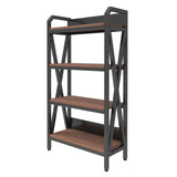 55'' Bakers Rack Storage shelves 4-Level mental and wooden kitchen shelves,Kitchen Organizers and W3387P305917
