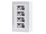 Simple PVC Wood Grain Coating Photo Storage Damp-proof Jewelry Mirror Cabinet White 43628308