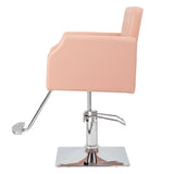 ZUN PVC leather aluminum alloy foot pedal rivet type square chassis high oil pump barber chair 150kg 96072423