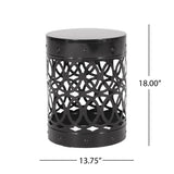 Outdoor Metal end Table -Large 73607.00BLK
