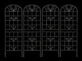 4 Pack Metal Garden Trellis 86.7" x 19.7" Rustproof Trellis for Climbing Plants Outdoor Flower W1586P268043
