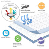 Lightweight Down Alternative Blanket with Satin Trim B03598504
