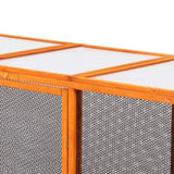 Detachable Cat Enclosure with Waterproof Roof and 3 Jumping Platforms, Orange W2181P181958