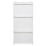 ZUN 2-Door Wardrobe with 3 Drawers High Wardrobe Armoire With 2 Rattan Door For Living Room, Bedroom W2232P162480