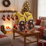 2PCS Set Christmas Gnomeations, Cute Fall Gnome Figurines for Christmas Thanksgiving Table 89568594