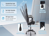 Gaming Chair with Footrest, Ergonomic Computer Chair with Headrest and Lumbar Support, Breathable W2367P332093