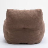 010-Soft Teddy Fabric Tufted Foam Bean Bag Chair With Teddy Fabric Coffee W52753861