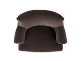 Eloise 30" Pleated Sock Arm Accent Armchair Deep Brown Performance Velvet B2719P387116