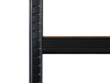 110 x 45 x 180cm 5 Tiers Powder Coated Storage Rack Black 78856835