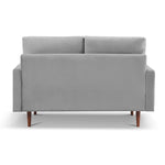 ZUN 57.1” Modern Decor Upholstered Sofa Furniture, Wide Velvet Fabric Loveseat Couch, Solid Wooden Frame B082111404