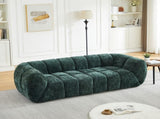 Chenille Pure Foam Sofa, Quilted Cloud Sofa, Deep-Seat Chenille Pure Foam Sofa, Comfortable W834P442223