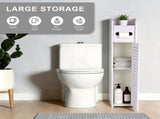 Narrow Bathroom Storage Cabinet Toilet Paper Holder, Freestanding Slim Bathroom Floor Cabinet 44816696