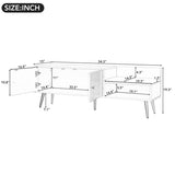 ZUN Modern Shoe Storage Bench with Hidden Storage and Upholstered Cushions for Bedside, Living Room and 25125329