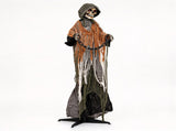 5.7FT Halloween Animated Grim Reaper Decoration, Sound Activated Moving Head & Swinging Hands, Scary 47866860