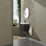 24 Inch Bathroom Vanity with Ceramic Basin, Wall Mounted Floating Vanity Sink Combo, Wooden Storage W1972P190342