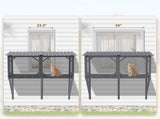 Cat Window Box, 43.3" Catio Outdoor Cat Enclosure with Bug Proof Net for Sunbathing, Napping & 82991015