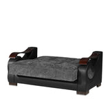 PrimeNest Urbanova Collection Upholstered Convertible Loveseat with Storage, Gray B030P282384