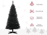 5' Artificial Pencil Christmas Tree, Slim Xmas Tree with 294 Realistic Branch Tips and Plastic 68482214