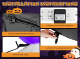8.2 FT Cute Halloween Inflatables Pumpkin Archway Outdoor Decoration, Giant Blow up Yard Arch 86970433