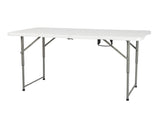 4ft Foldable Lift Patio Plastic Table White 36998812
