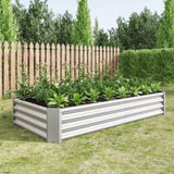 ZUN Raised Garden Bed Outdoor, 6×3×1ft , Metal Raised Rectangle Planter Beds for Plants, Vegetables, and 57393936