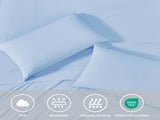 3-Piece King Cooling 3pc Sheet Set,Ice Blue B035P408427