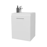 FM FURNITURE Haigleer Creek Bathroom Vanity with Integrated Sink and Faucet, White B128P293877