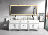 96in. W x36 in. H Frameless Single Bathroom Vanity Mirror in Polished Crystal Bathroom Vanity W1272100775
