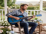 38 Inch Acoustic Guitar for Beginners, JF Body Shape, Basswood Folk Guitar in Fade Blue Finish, 76700625