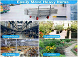 Steel Panel Truck, Heavy Duty Drywall Cart Lumber Cart Platform Truck Flat Cart, 2000lbs, 6" Swivel 35650628
