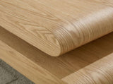 3-Piece Modular Stacking Coffee Table Natural Wood Look, Mordern MDF Table front of the Sofa, W2582P451418
