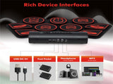 9-Pad Electric Drum Set for Beginners, MIDI USB Connection Dual Stereo Speakers BlackRed 24660023