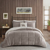 King Plush to Sherpa Down Alternative Comforter Set B035100469