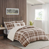 Full/Queen Plush to Sherpa Down Alternative Comforter Set B035100510