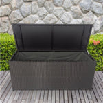 ZUN Outdoor Storage Box, 113 Gallon Wicker Patio Deck Boxes with Lid, Outdoor Cushion Storage Container W32965341