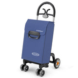 Blue Folding Shopping Cart 27888926