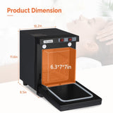 Hot Towel Warmer for Facials Massage, Esthetician Towel Heating Cabinet Black, Aluminum Chamber, 72607372