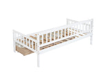 Twin-size Pine Wood Daybed with two Storage Drawers, Sofa Bed with Bed Platform of 10 Support W504P181787