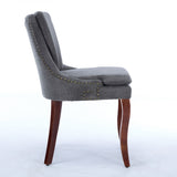 Modern Dining Set of 2,Double-layer Cushioned Chenille fabric Upholstered Accent Side Leisure W1143P207920